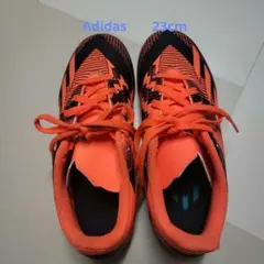 再値下げ！adidas#アディダス#オレンジ/ブラック 23cm男女兼用シューズ