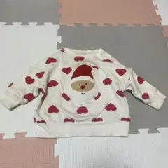 バースデイ クリスマス サンタ ハート トレーナー 汚れ有り