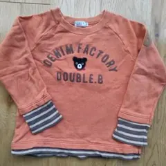 DOUBLE.B オレンジ トレーナー