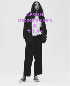 A.PRESSE Slub Wool Navy Trousers - メルカリ