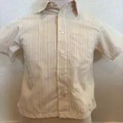 COMME CA ISM ストライプ柄 半袖シャツ 90センチ
