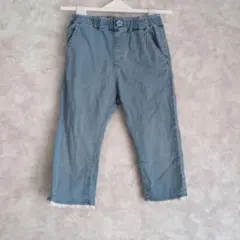 110cm ライトブルー レース裾ボトムス