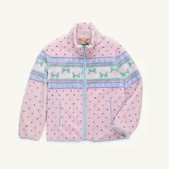 strawberry western choco sherpa jacket