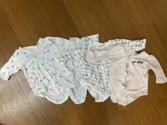 ベビー肌着 ボディスーツ 前開き ロンパース 4枚セット
