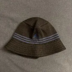 と*ー様 adidas ブラウン ストライプ バケットハット