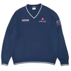 le coq sportif ネイビー Vネックセーター LL
