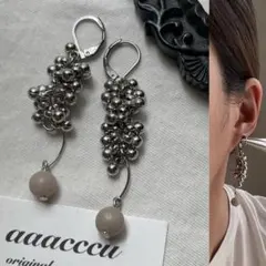 ▫︎◾︎622024◾︎▫︎silver×天然石ピアス/aaacccu