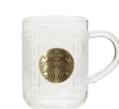 Starbucks ホリデー耐熱グラスマグメダル355ml