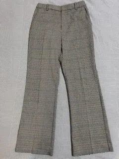 チェックパンツ スラックス