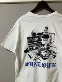値下げ　ラディアル　RADIALL プリントtシャツ　ホワイト　サイズMのサムネイル