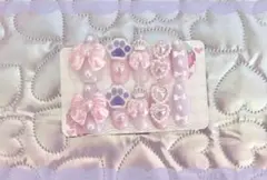 ♡現品♡ネイルチップ量産型 地雷系 平成女児 ピンク 肉球 ねこ 紫 むらさき