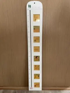 動物イラスト 木製身長計 約150cm フォトフレーム