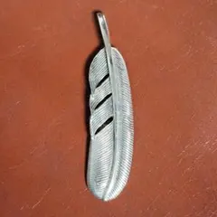 ビンテージ 銀のトップ フェザー イーグル ネックレス シルバー925