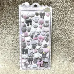 【正規品】フワフワドロップシール 立体シール コットンパフィーシール