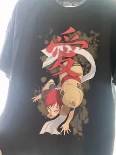 限定品 海外輸入 人気デザイン NARUTO 我愛羅 Tシャツ ブラック アニメ 
