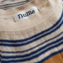 お値下げ！ヌメ　nume　ボーダーチュニック　七分袖　パラスパレスのサムネイル