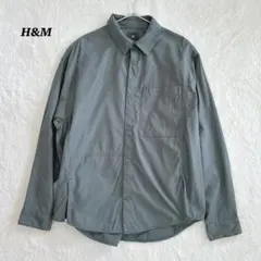 美品✨H&M エイチアンドエム　メンズ　ルーズフィットシャツ　春　ジャケット