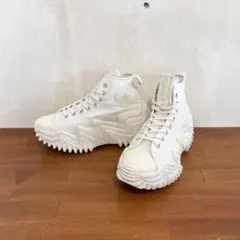 コンバース ランスターモーション ローカットスニーカー 厚底 白 28 