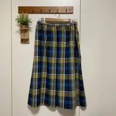 美品　ノーザントラック　チェック柄　ギャザースカート　ロングスカートのサムネイル