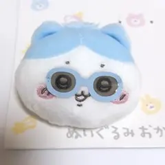 ちいかわベビー ぬいぐるみおかおバッジ ハチワレ