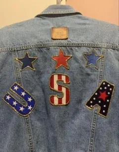ヴィンテージ　USA Gジャン デニムジャケット　古着　レディース