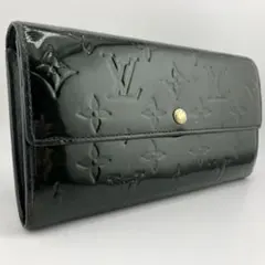 希少✨美品✨ルイヴィトン ヴェルニ ポルトフォイユ サラ 長財布 グリーン系