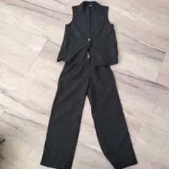 SHEIN ベスト パンツ セットアップ ブラック10y