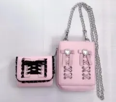 ank rouge ピンクゴスロリ財布ポーチ　2点セット