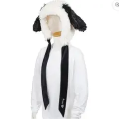 ユニバ USJ 帽子 スヌーピー ボンネットハット 被り物 2way マフラー