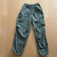 キッズ カーゴパンツ 長ズボン カーキ