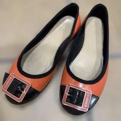 ハンター　レインシューズ　バレエシューズ　オレンジ