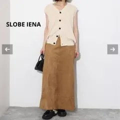 SLOBE IENA フェイクスエード　タイト　スカート38　スローブイエナ