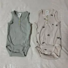 【最終値下げ】オーガニックコットン H&M ベビー肌着 2枚セット