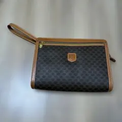 CELINE ダークブラウン クラッチバッグ