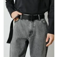 美品 AZULbymoussyロゴテープベルト