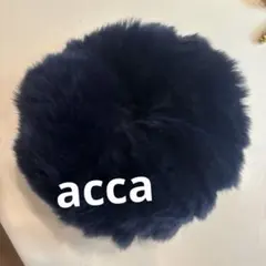 acca ヘアゴム　シュシュ　ダークネイビー