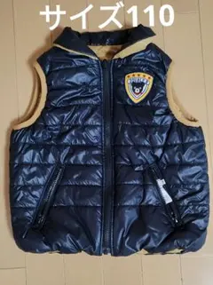 DOUBLE.B 中綿ベスト 110サイズ 黒