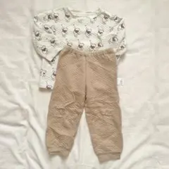 ユニクロ　キルトパジャマ　プーさん　100cm