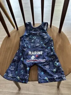 マリンデザイン 水着 ネイビー95cm