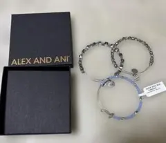 新品★ALEX AND ANI シルバー✖️ブルー　ブレスレット　3本セット