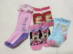 Disney プリンセス 靴下 4足セット まとめ売り