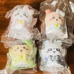 まじかるちいかわソフビ４体セット　ちいかわモモンガ古本屋くりまんじゅう