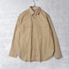 23区　ALBIARE ミリタリーシャツ　ベージュ系　38 M ワークシャツのサムネイル