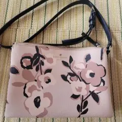 kate spade フラワープリント ショルダーバッグ