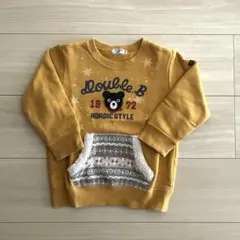 【DOUBLE.B 】ノルディックスタイル トレーナー 100cm