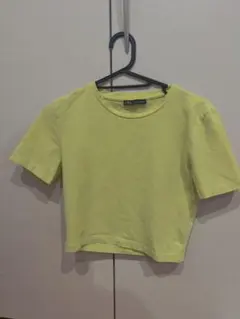 ZARA 半袖Tシャツ Sサイズ 黄緑色