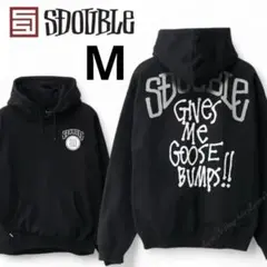 【M】S/Double エスダブル 裏起毛 フーディー 黒　日本未発売