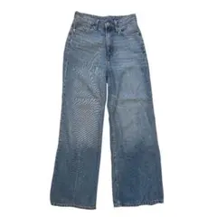 Y2K H&M ワイドレッグ デニムパンツ ブルーのサムネイル