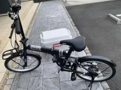 HUMMERハマー20インチ折りたたみ自転車 外装6段リアキャリア付き