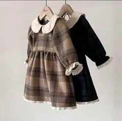 aosta アオスタ チェックワンピース M 1-2y